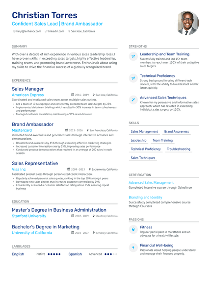 5 Brand Ambassador Resume Examples & Guide for 2024