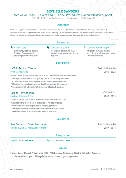 5 Medical Assistant Resume Examples & Guide for 2024