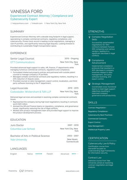 10 Attorney Resume Examples & Guide for 2024