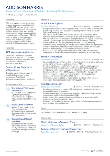 10 Junior Web Developer Resume Examples & Guide for 2026