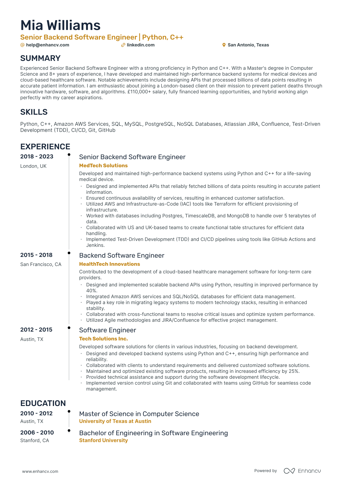 10 AWS Lambda Resume Examples & Guide for 2025