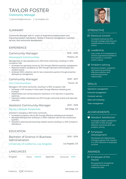 5 Community Manager Resume Examples & Guide for 2024