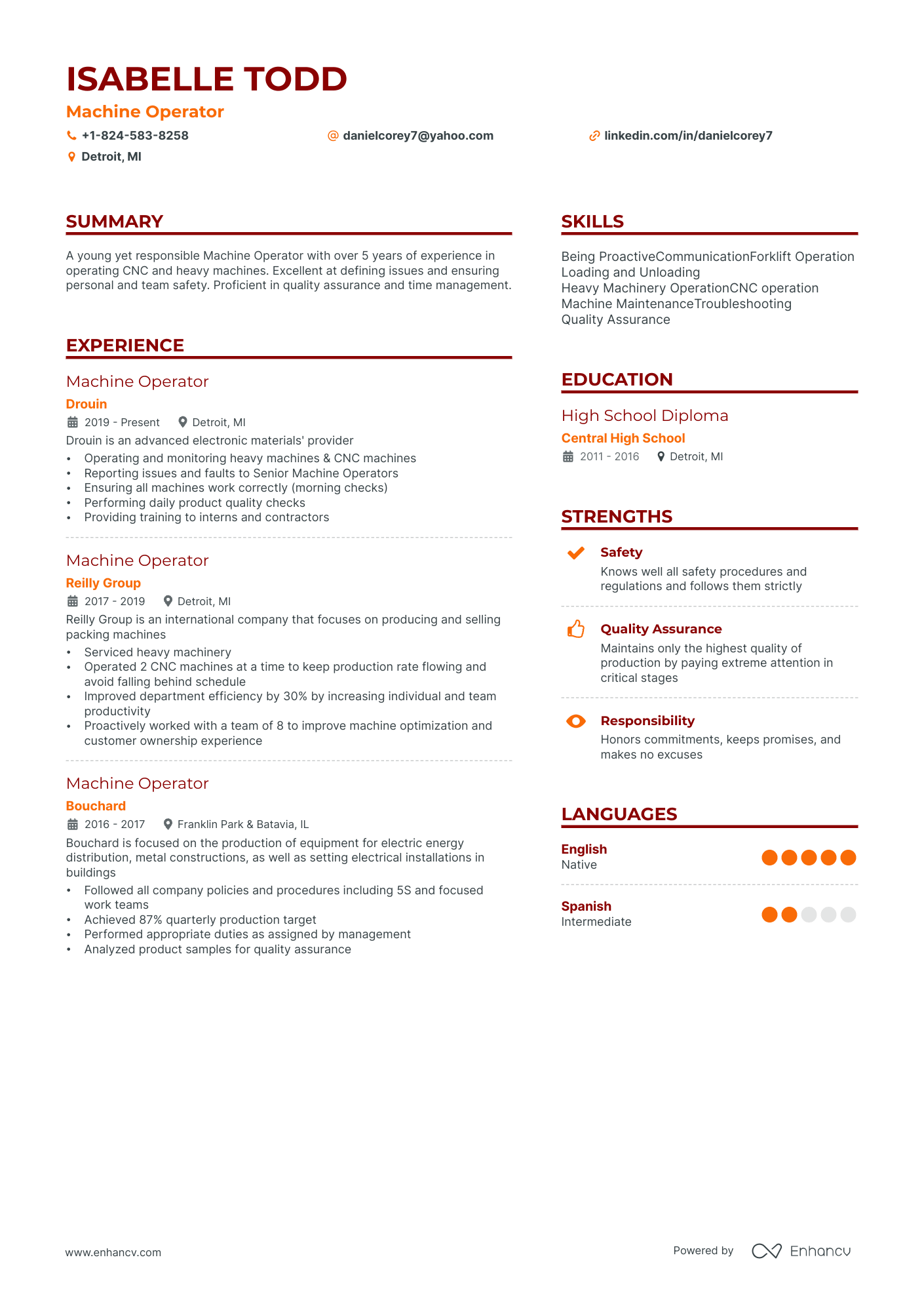 9 Mechanic Resume Examples & Guide for 2024