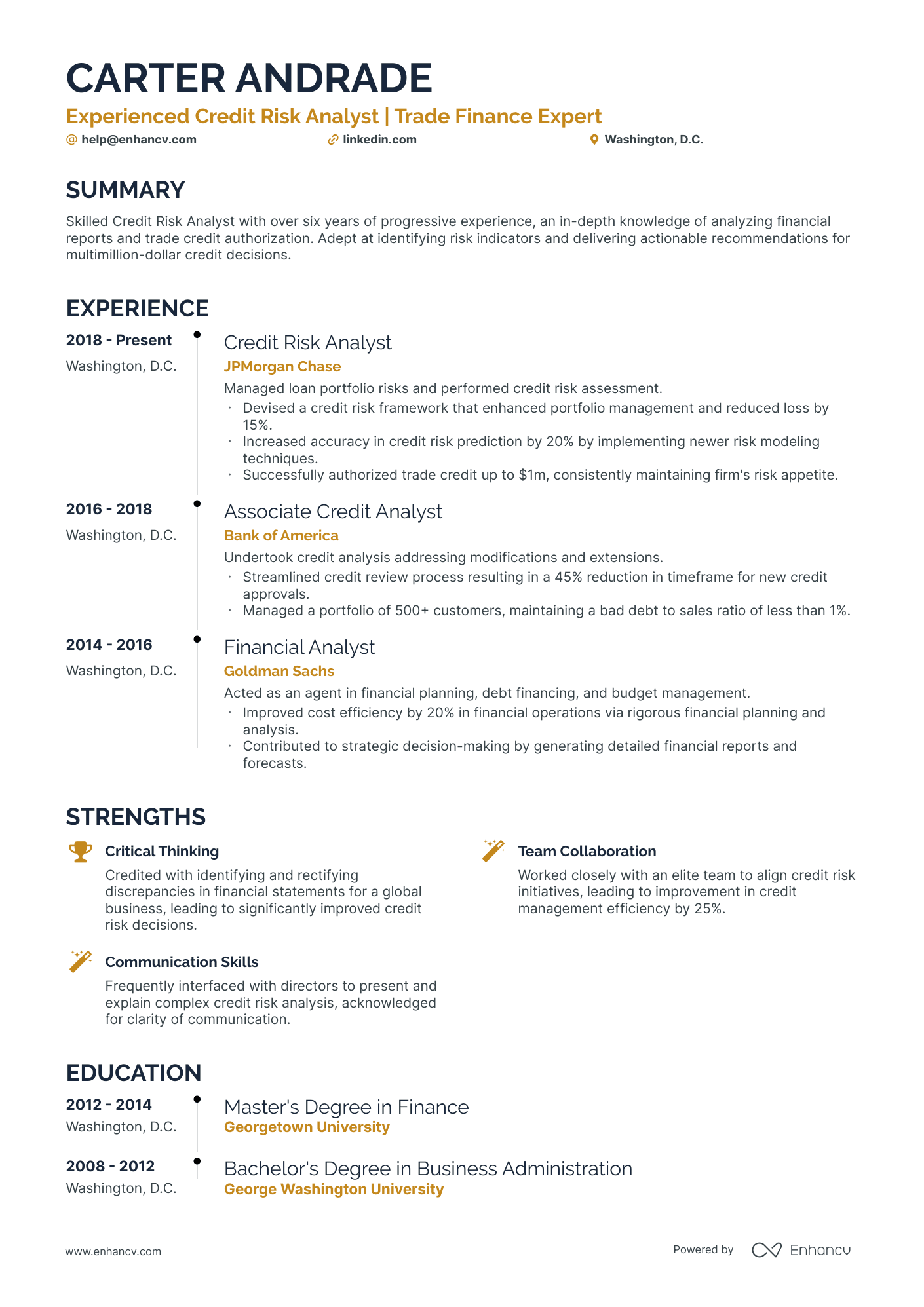 5 Credit Analyst Resume Examples & Guide for 2024