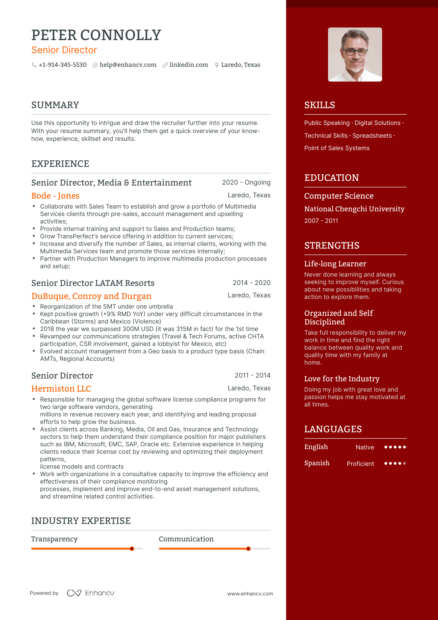 Senior Director Resume Examples & Guide for 2023 (Layout, Skills ...