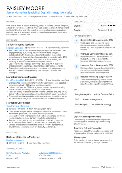 21 Marketing Assistant Resume Examples & Guide for 2026