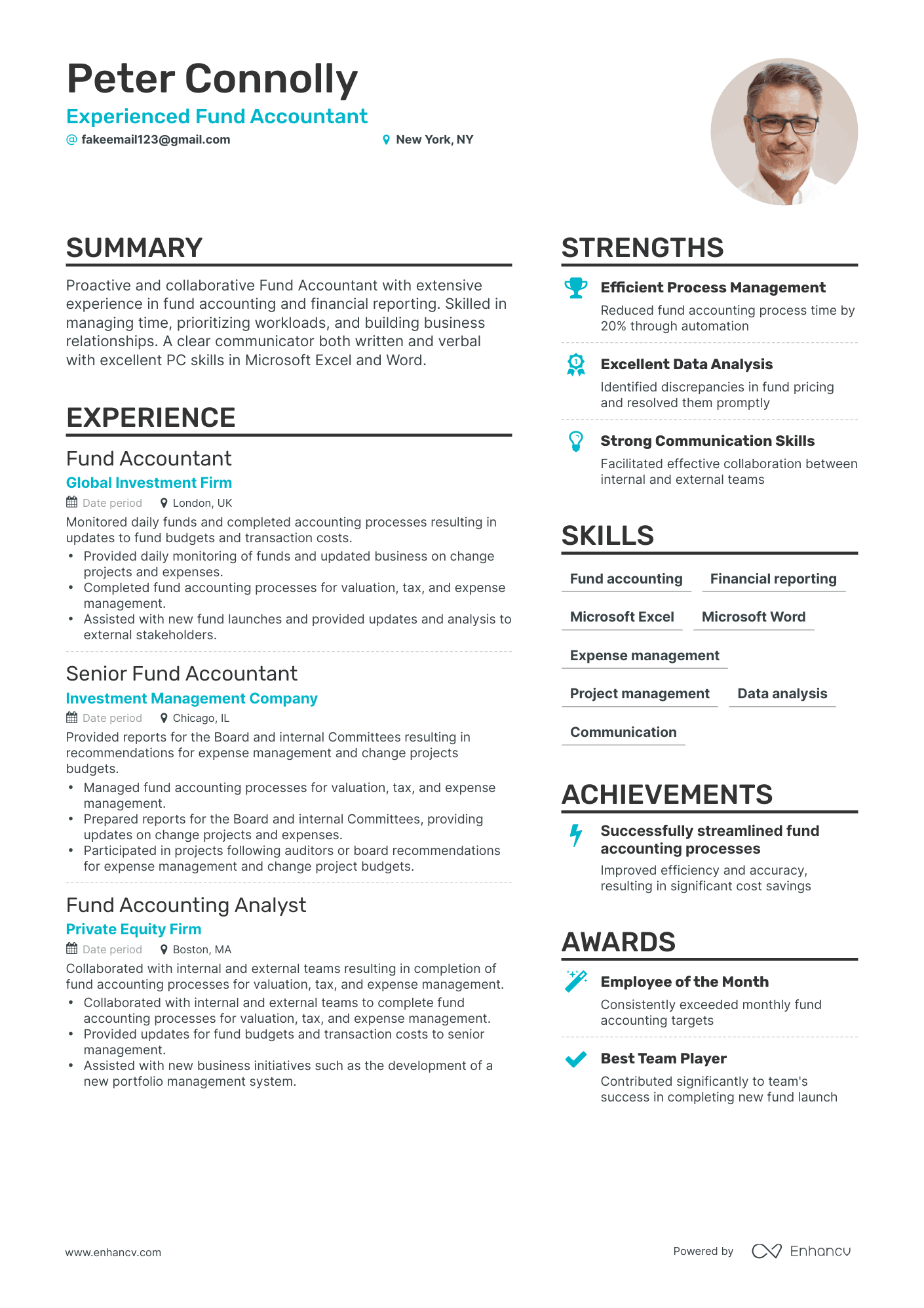 5 Fund Accountant Resume Examples & Guide for 2024