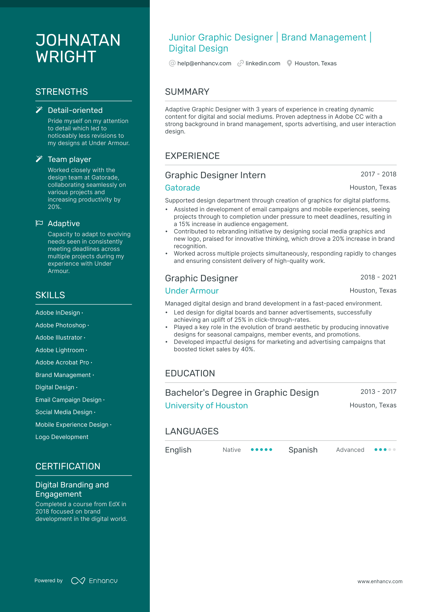 13 Graphic Designer Resume Examples & Guide for 2024