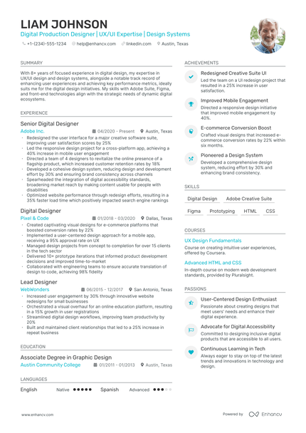 5 Production Designer Resume Examples & Guide for 2024