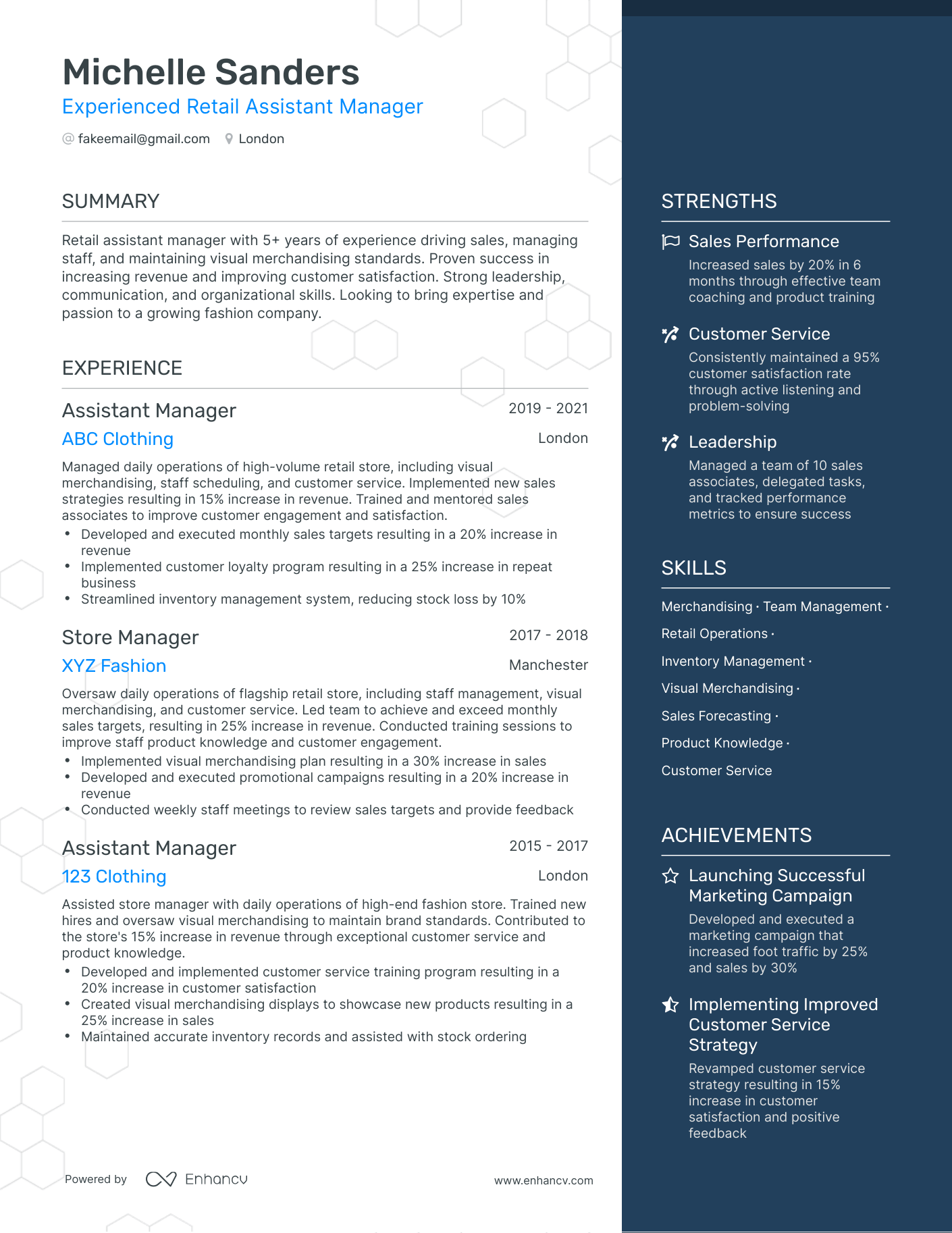 5 Assistant Manager Retail Resume Examples & Guide For 2023