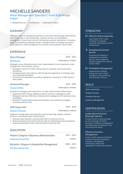 5 Coffee Shop Resume Examples & Guide for 2024