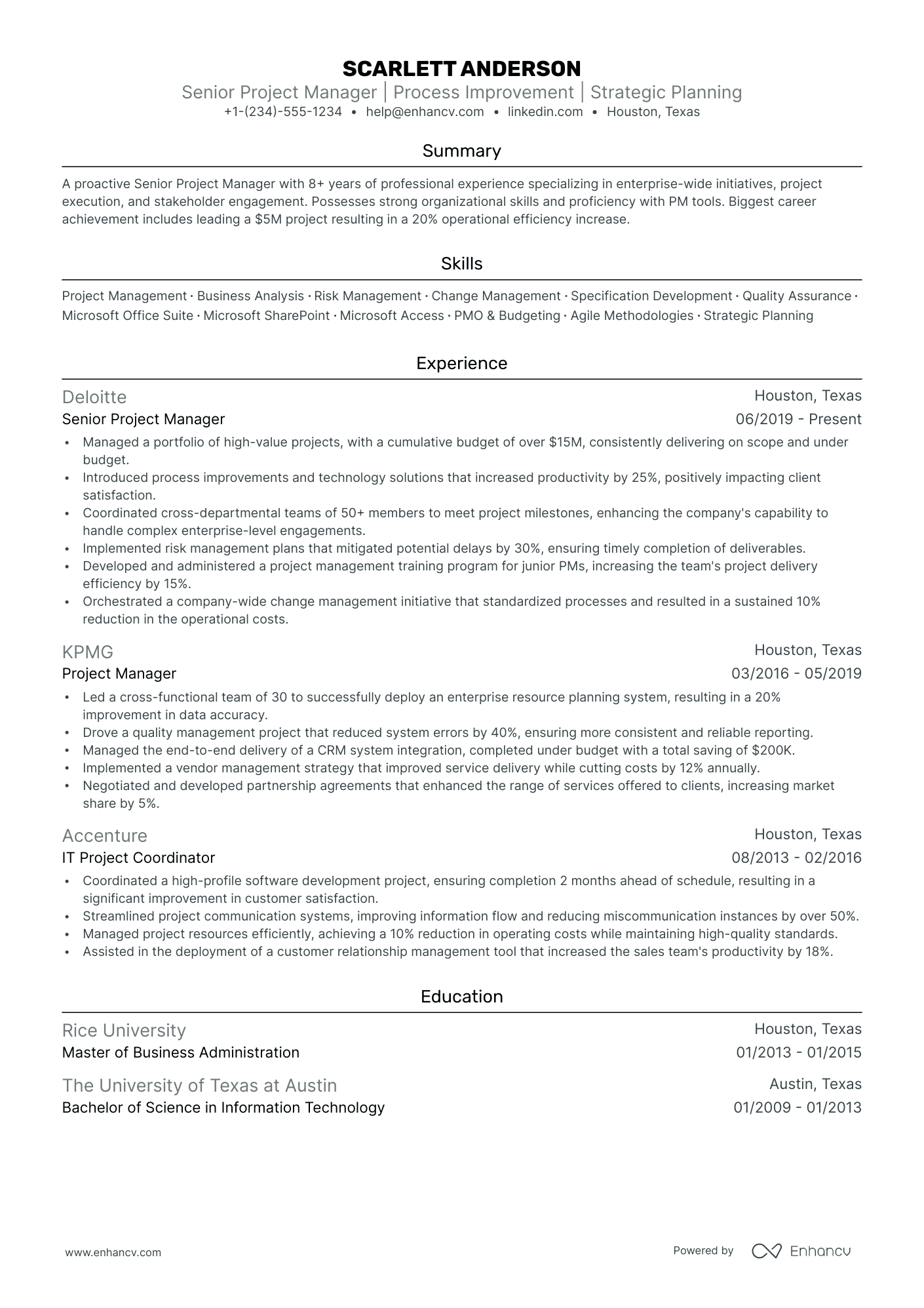 5 Pmo Director Resume Examples & Guide for 2024