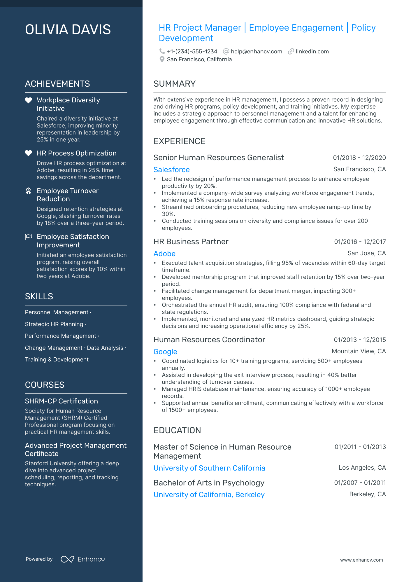 5 HR Project Manager Resume Examples & Guide for 2024