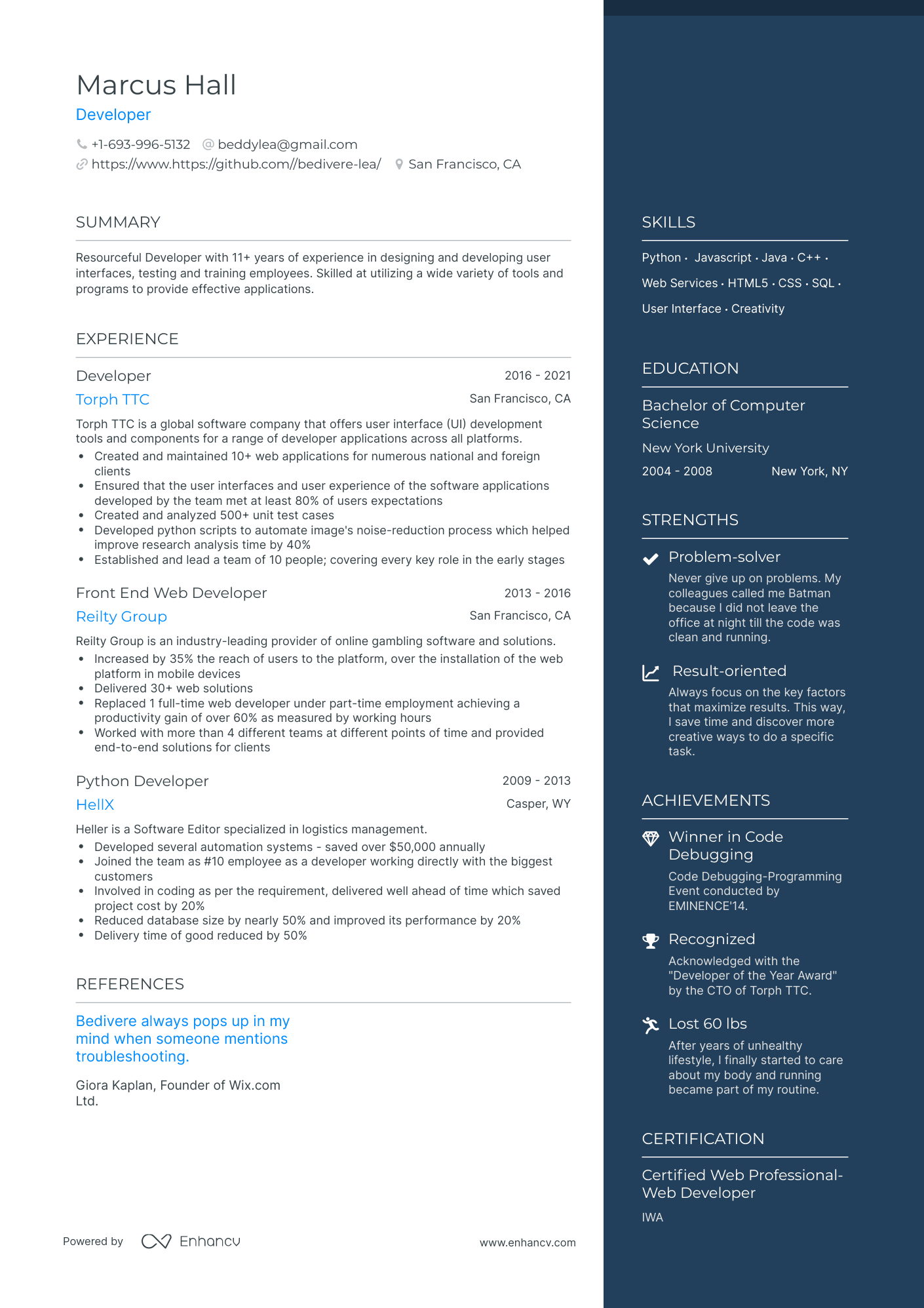 19 Developer Resume Examples & Guide for 2023