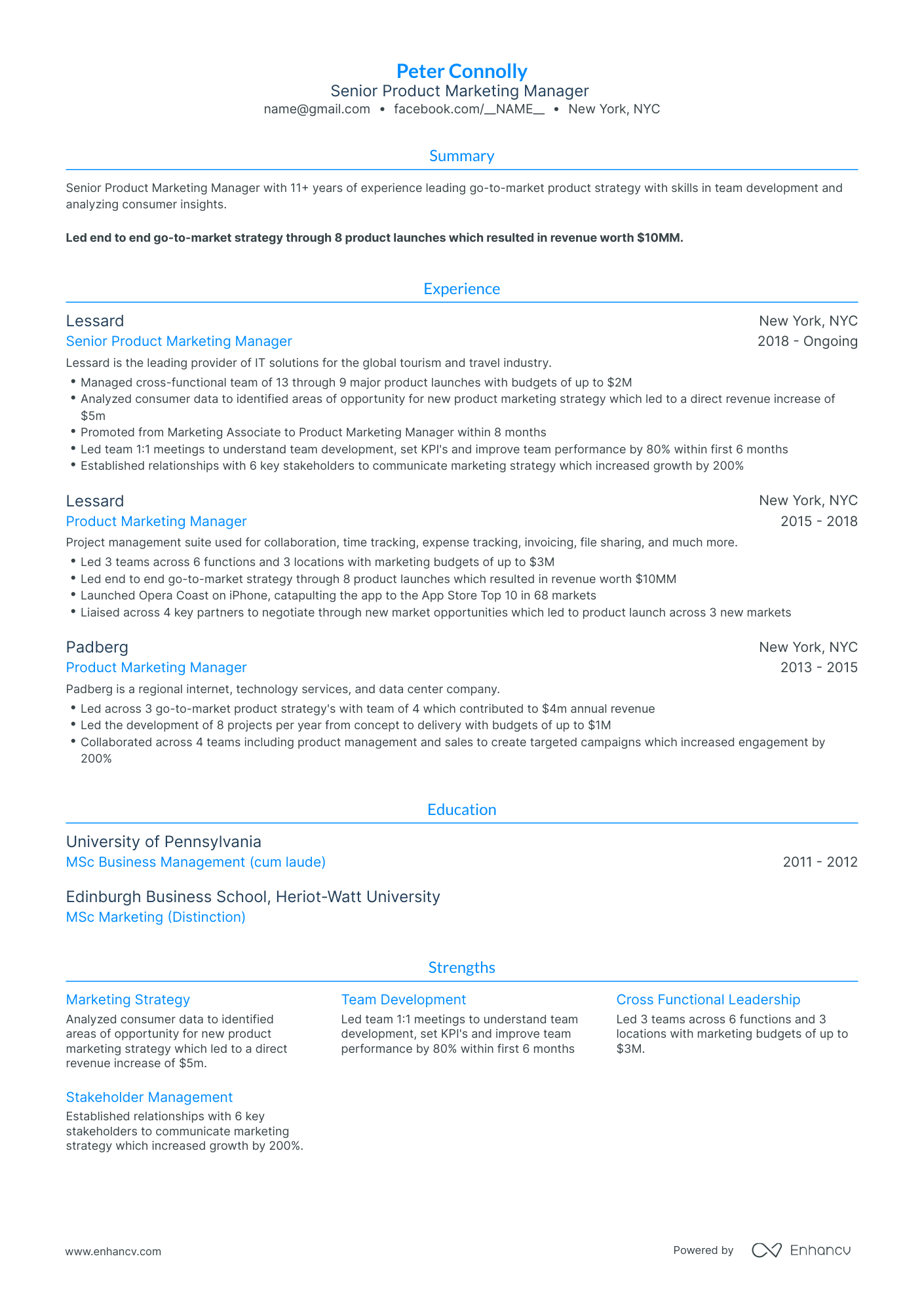 5 Product Marketing Manager Resume Examples & Guide for 2023