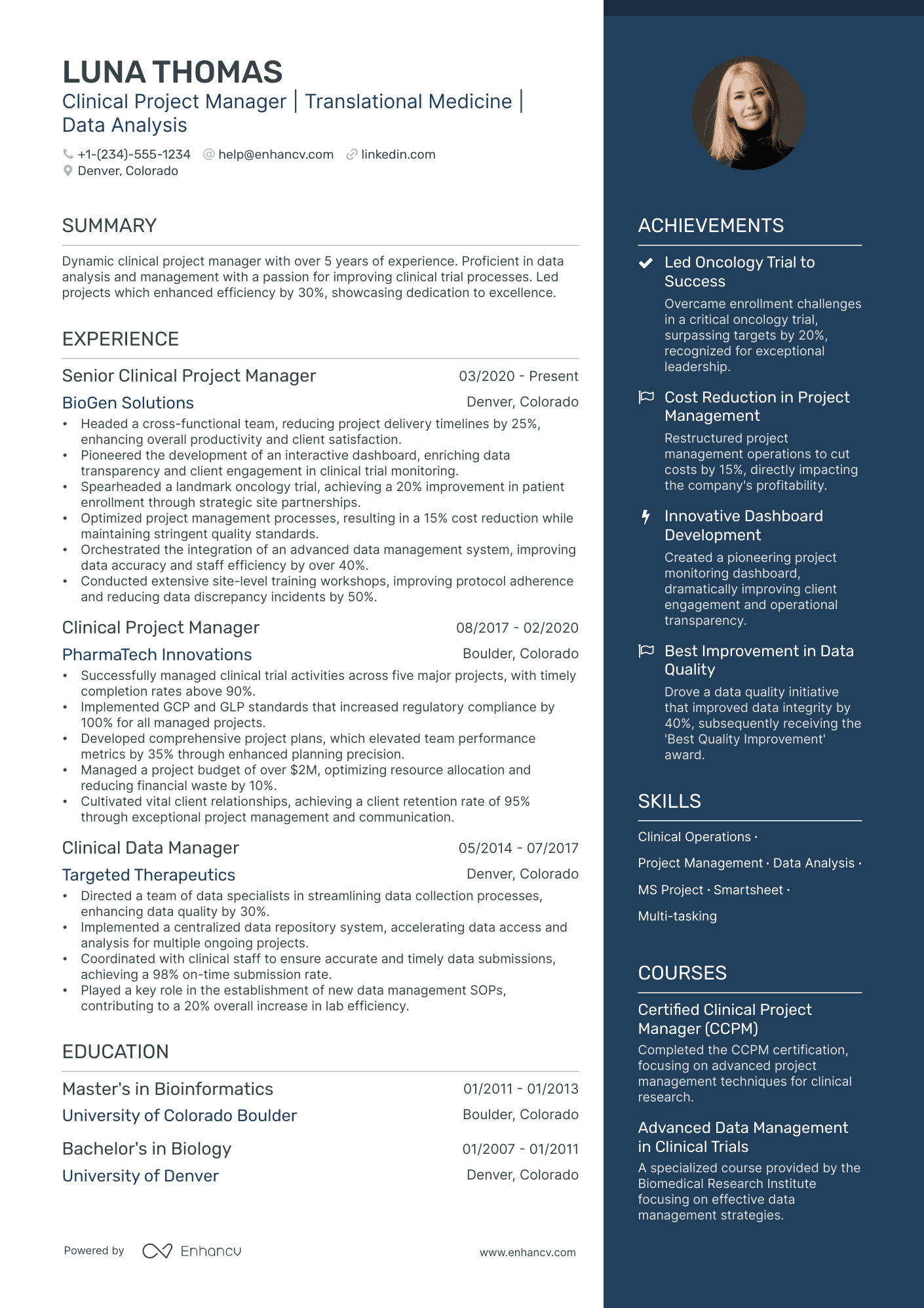 5 Clinical Project Manager Resume Examples & Guide For 2024