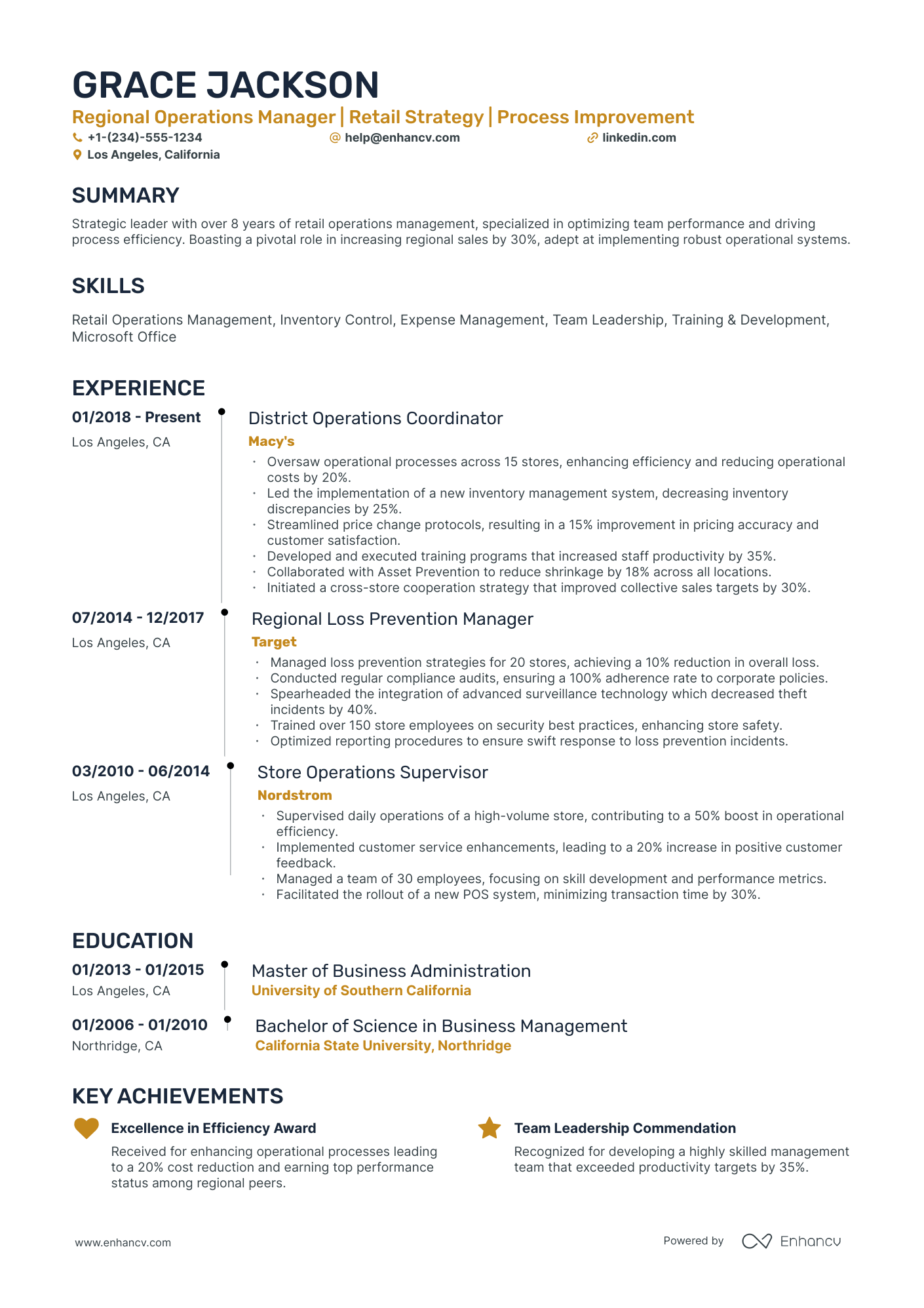 10 Regional Operations Manager Resume Examples & Guide for 2026