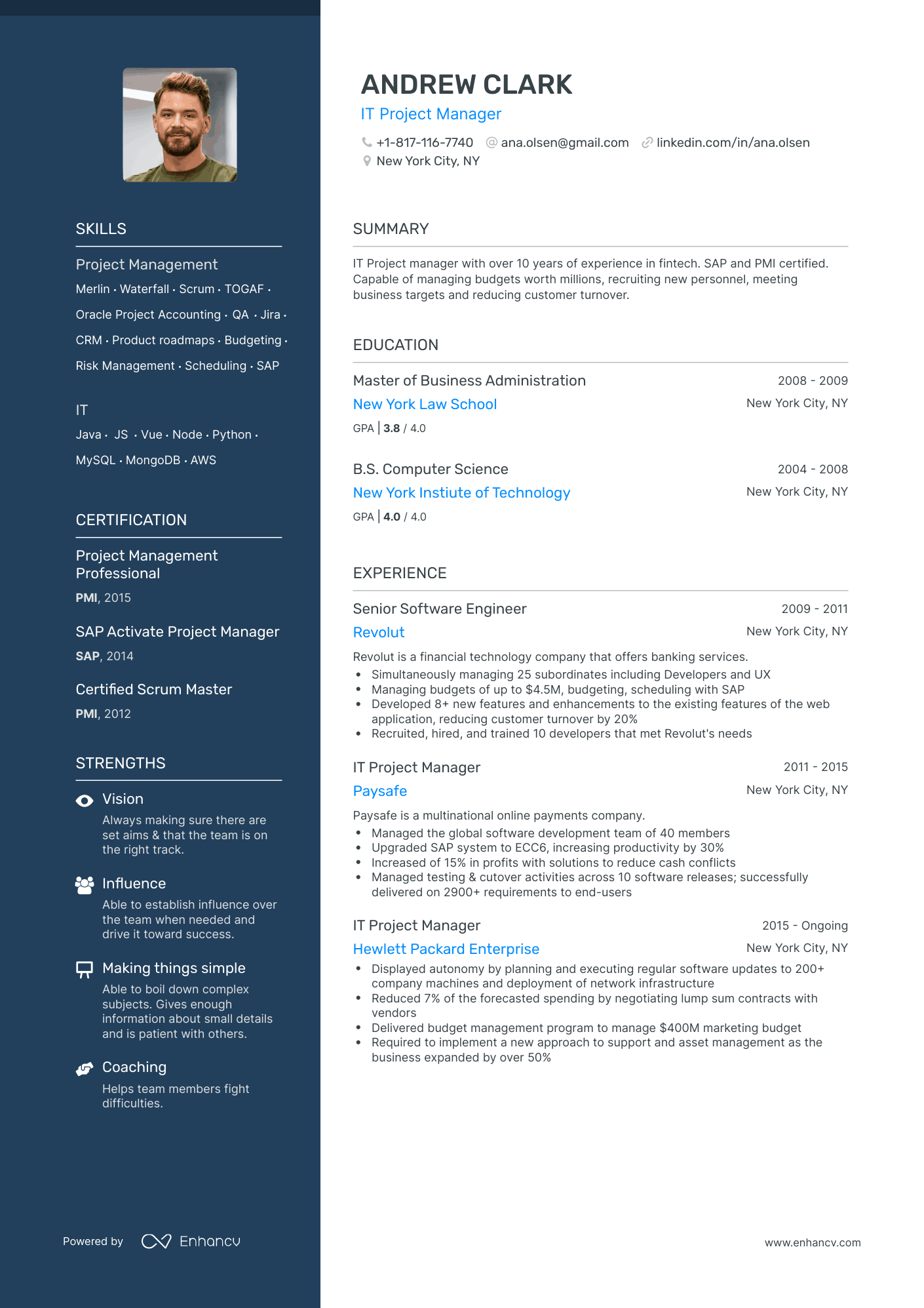 5 IT Project Manager Resume Examples & Guide for 2023