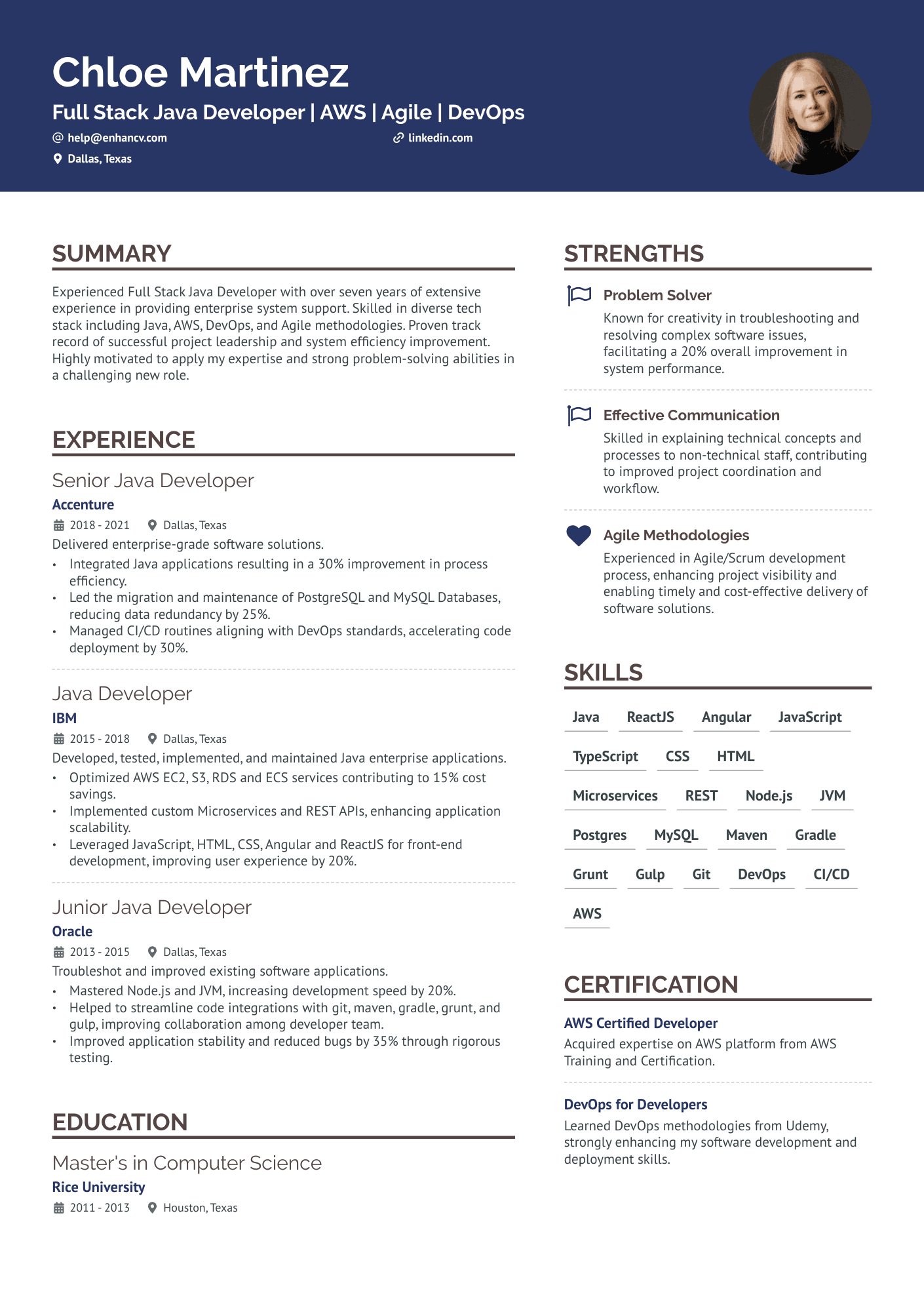 11 Full Stack Developer Resume Examples & Guide for 2024