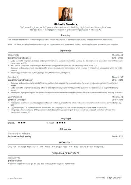 5 Tech Resume Examples & Guide For 2025