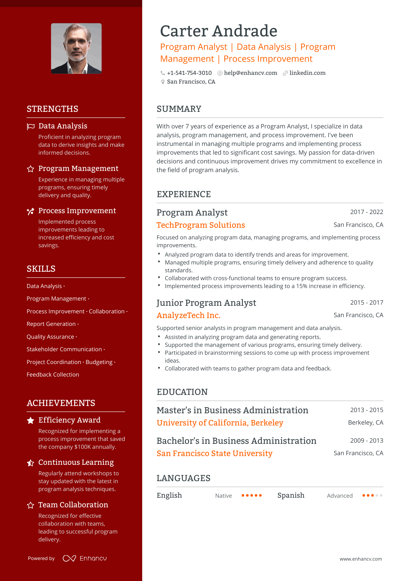 5 Program Analyst Resume Examples & Guide for 2024