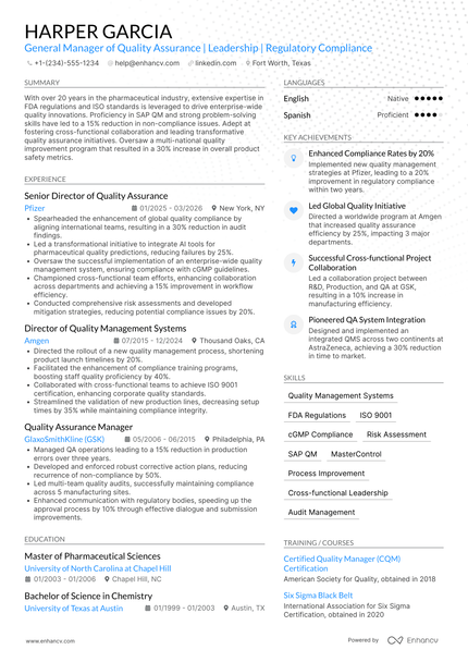 28 General Manager Resume Examples & Guide for 2026