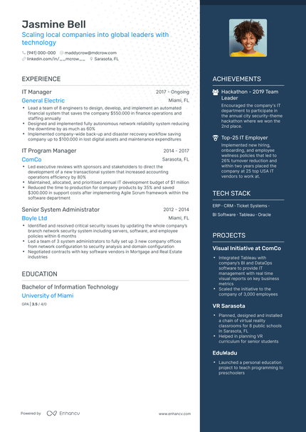 5 IT Manager Resume Examples & Guide for 2023