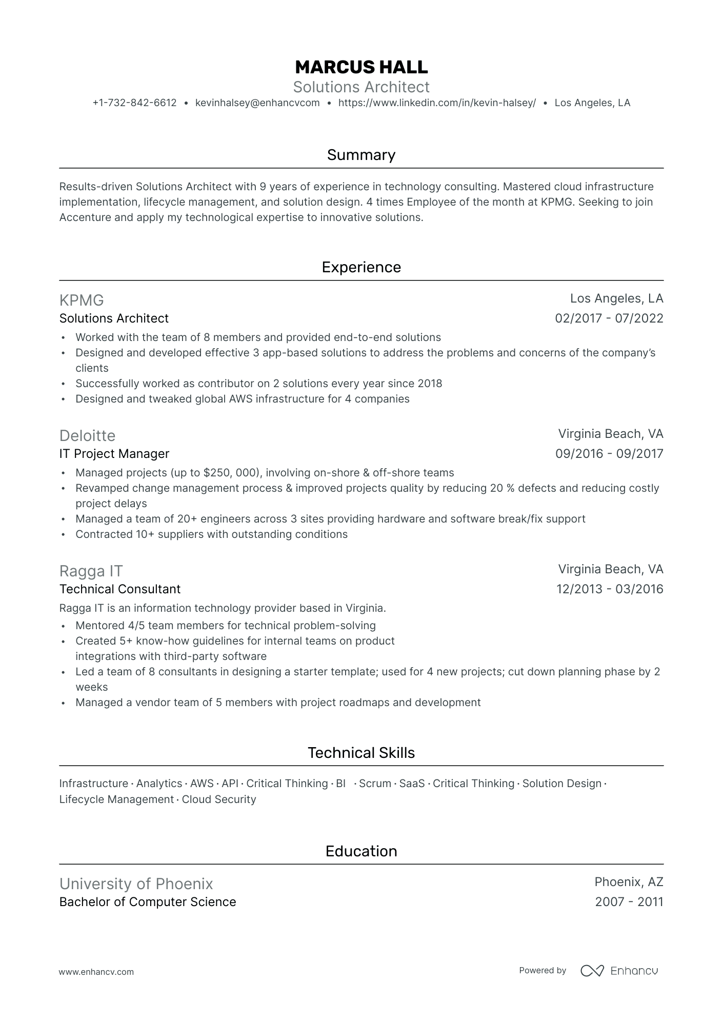 5 Accenture Resume Examples & Guide for 2024