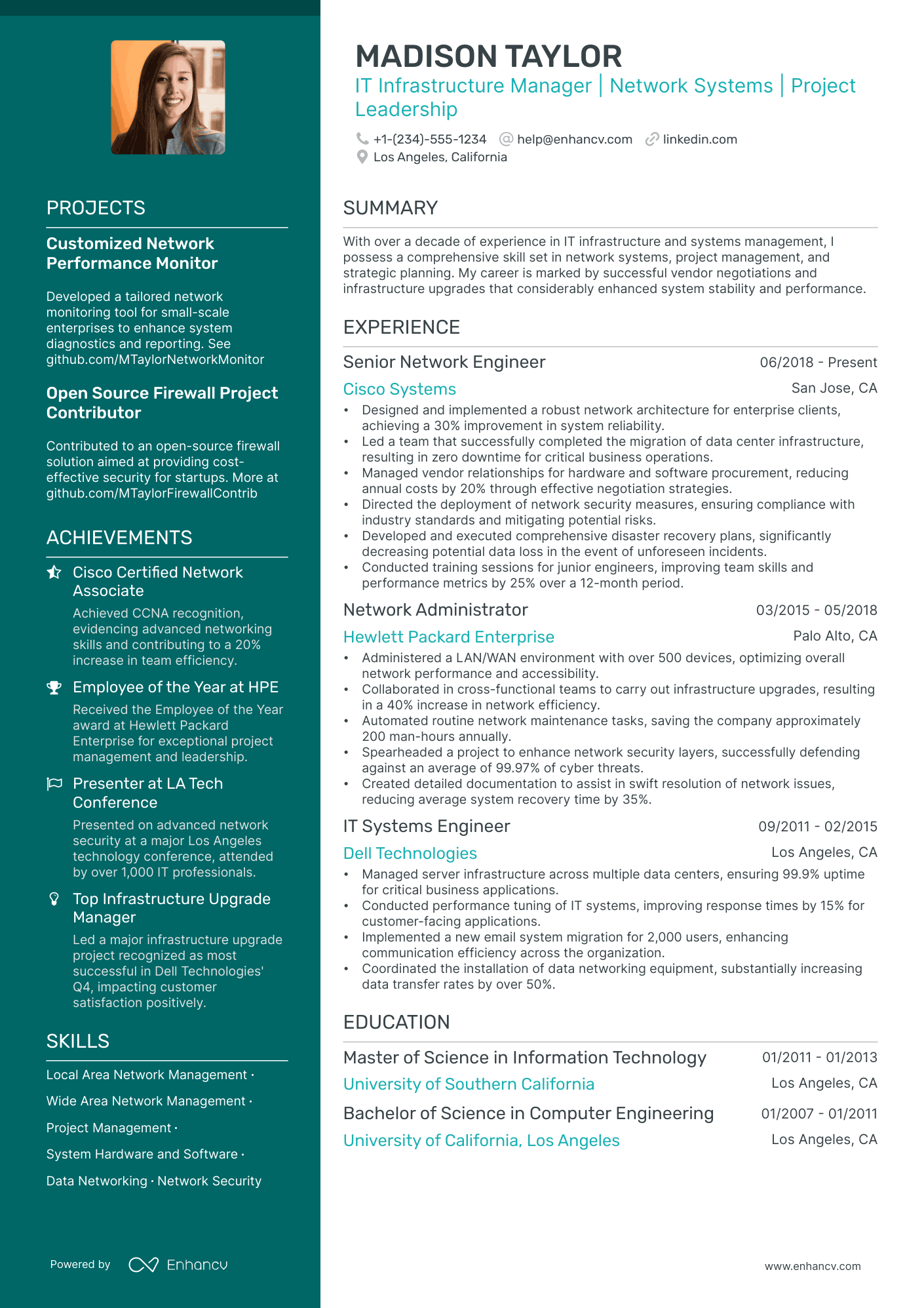 5 IT Infrastructure Manager Resume Examples & Guide for 2024