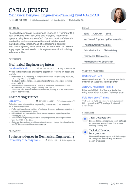 5 Engineer In Training Resume Examples & Guide for 2024