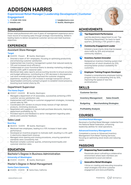 8 Store Manager Resume Examples & Guide for 2024