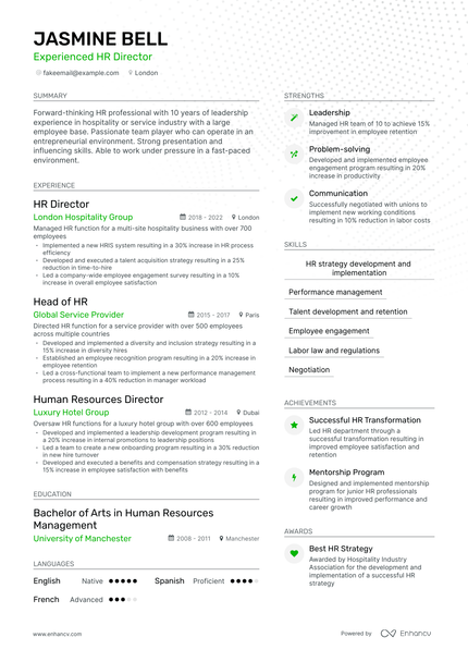 5 HR Director Resume Examples & Guide for 2023