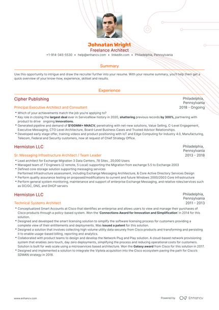 Freelance Architect Resume Examples & Guide for 2023 (Layout, Skills ...