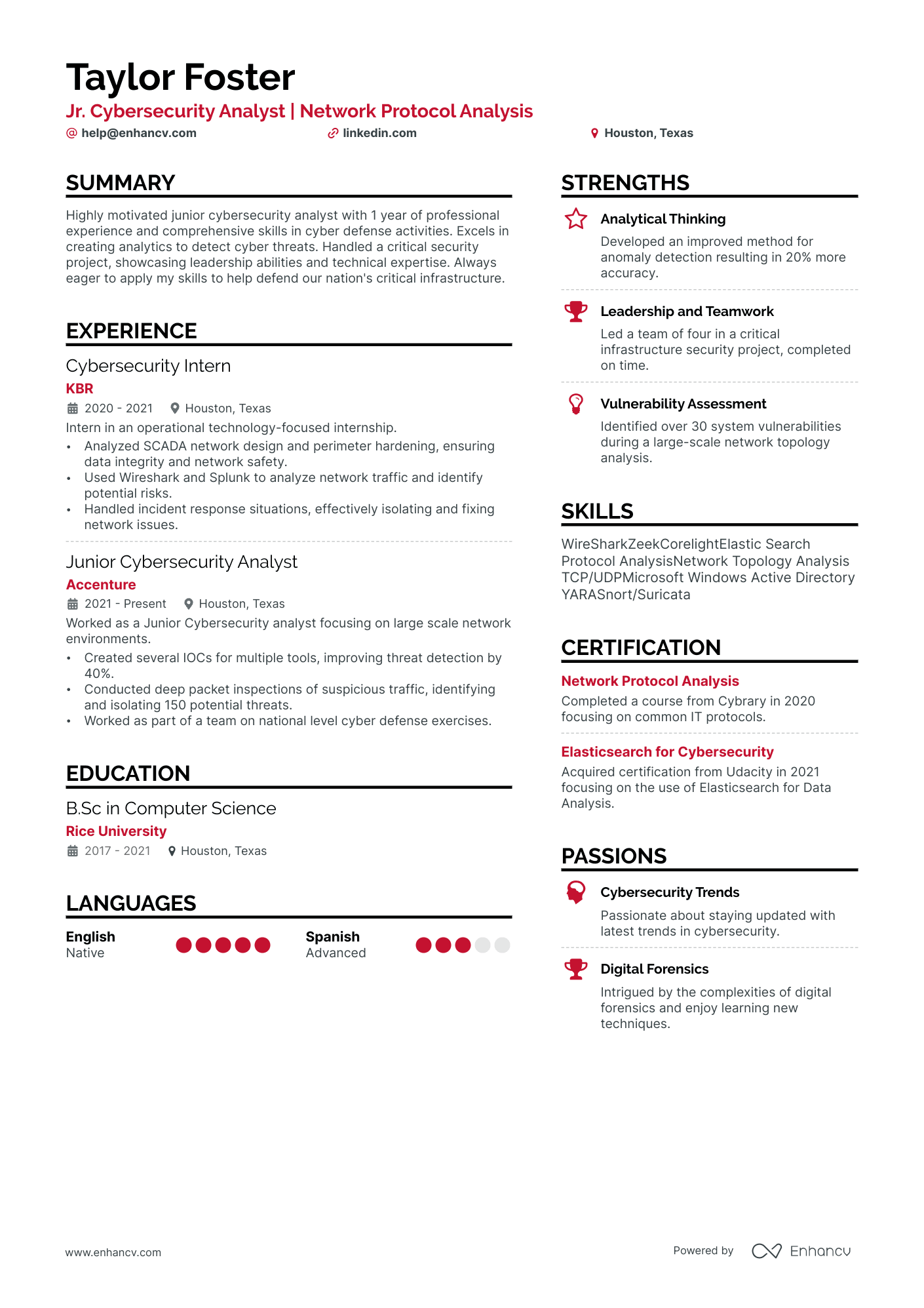 7 Cyber Security Analyst Resume Examples & Guide For 2024