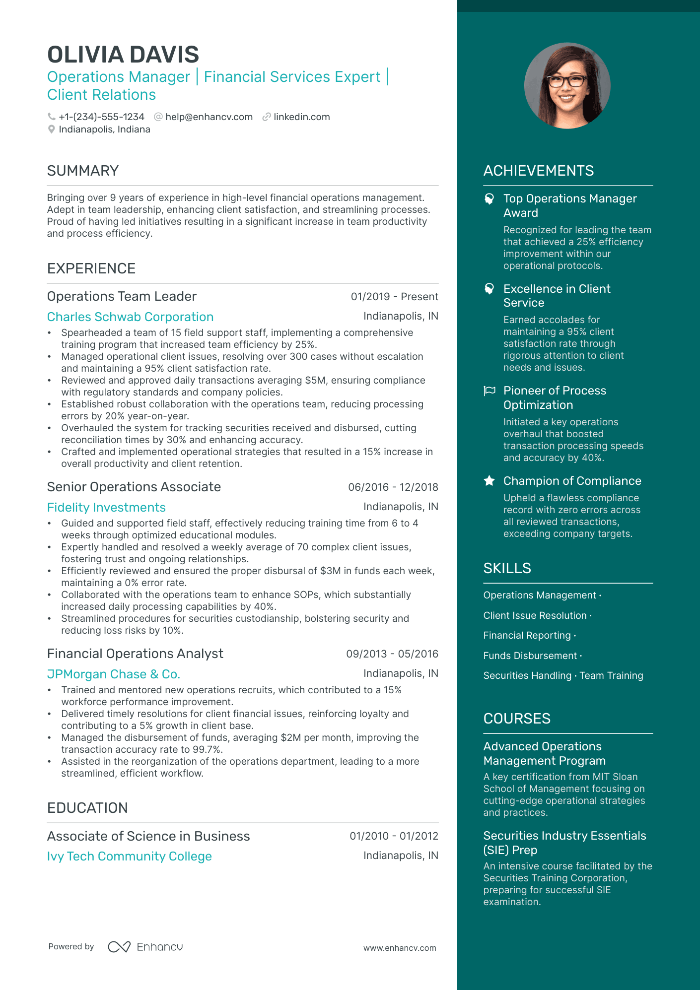 5 Assistant Operations Manager Resume Examples & Guide for 2024