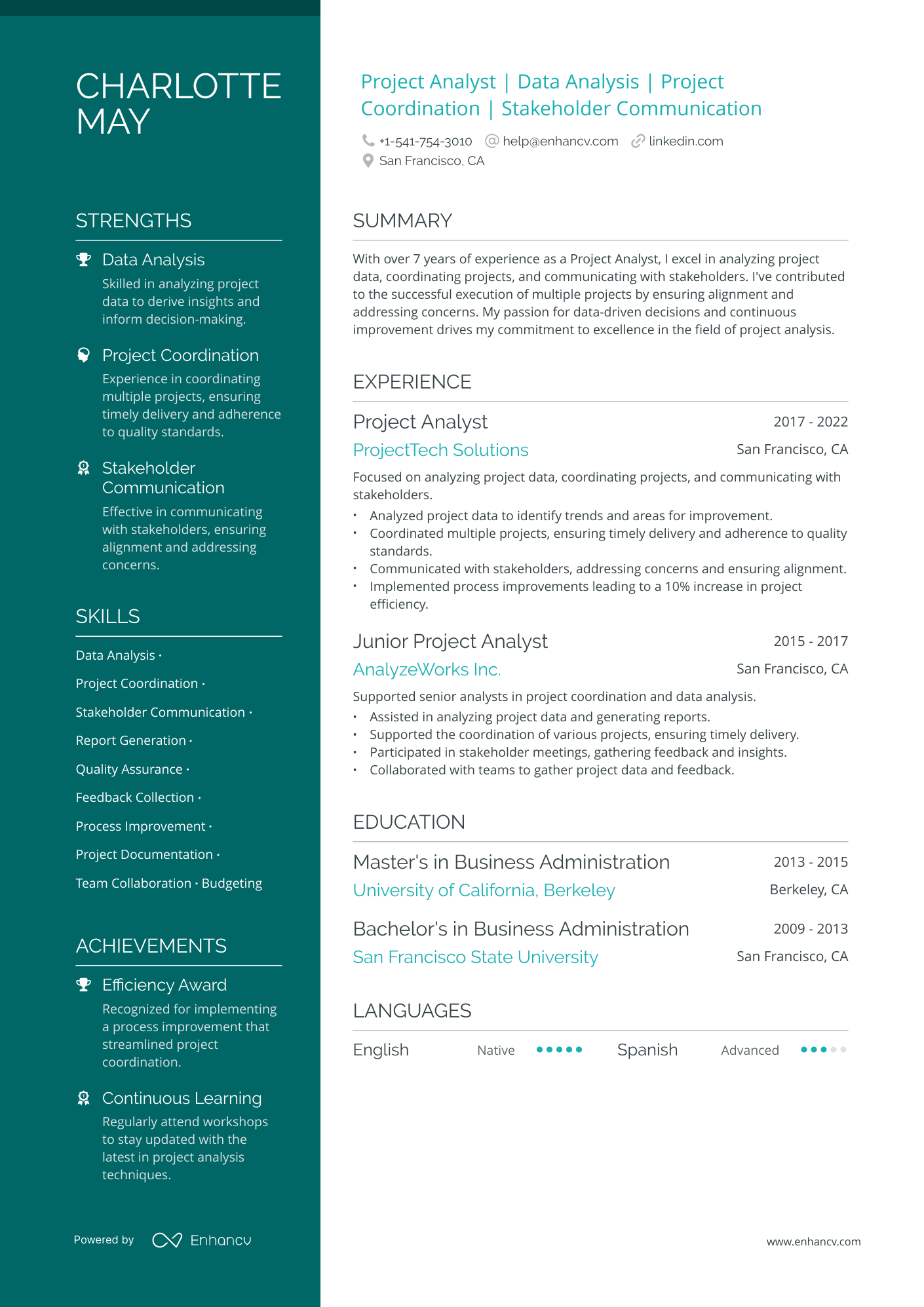 5 Project Analyst Resume Examples & Guide for 2024