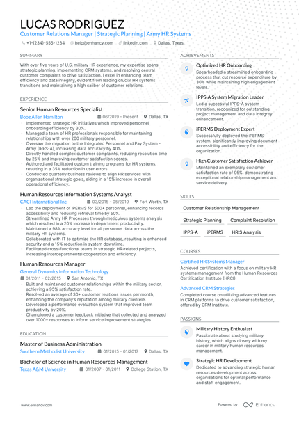 5 Customer Relations Manager Resume Examples & Guide for 2024