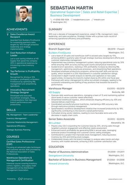 5 Branch Operations Manager Resume Examples & Guide for 2024