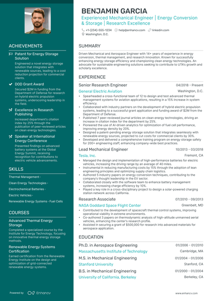 5 Aerospace Engineering Resume Examples & Guide for 2024