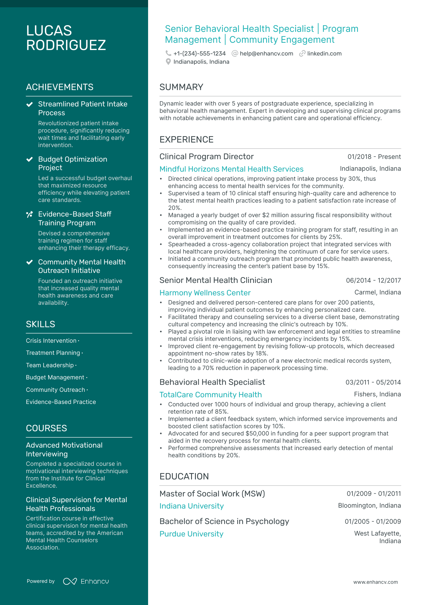 5 Mental Health Program Manager Resume Examples & Guide for 2024