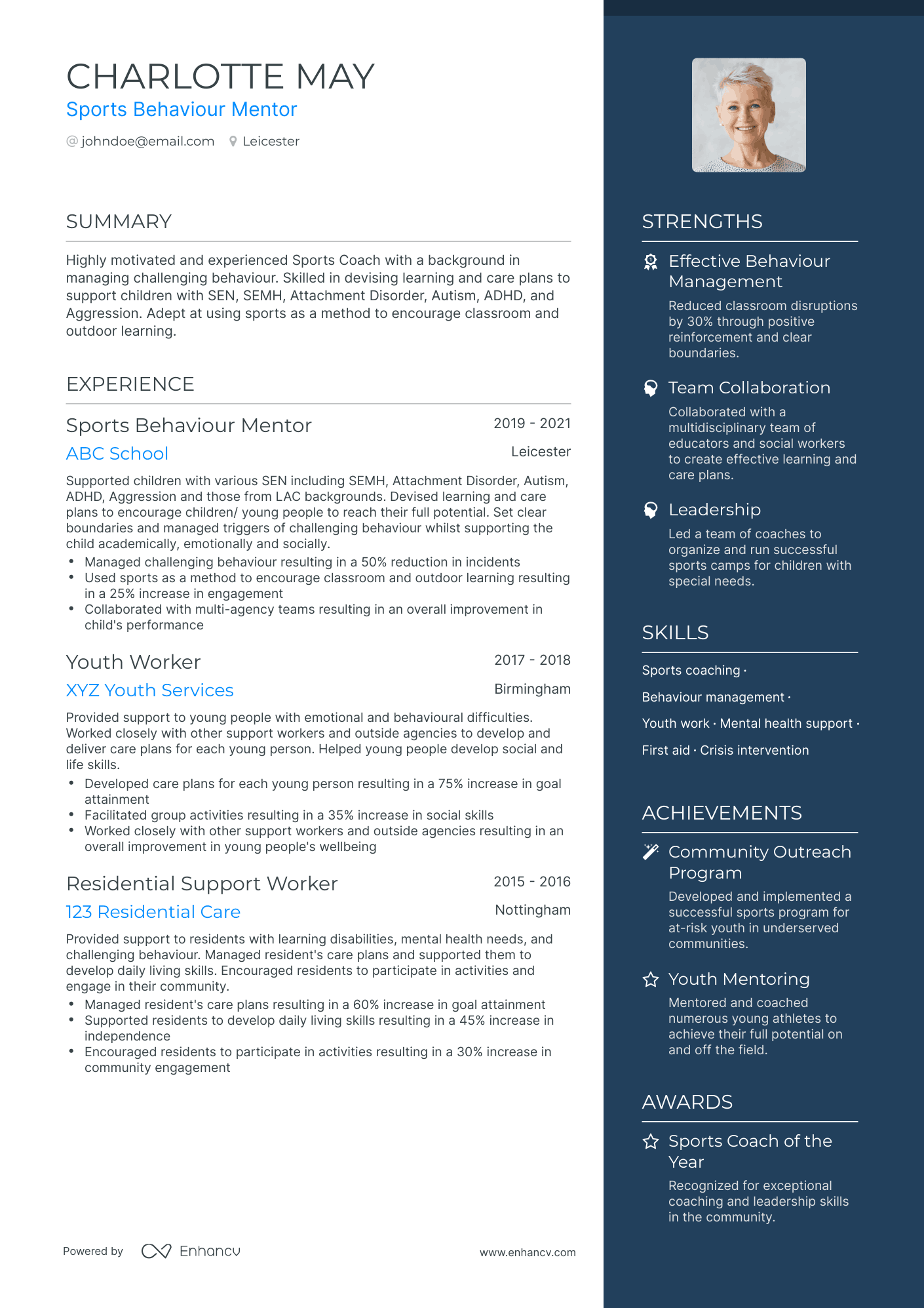 3 Sports Resume Examples & Guide for 2023