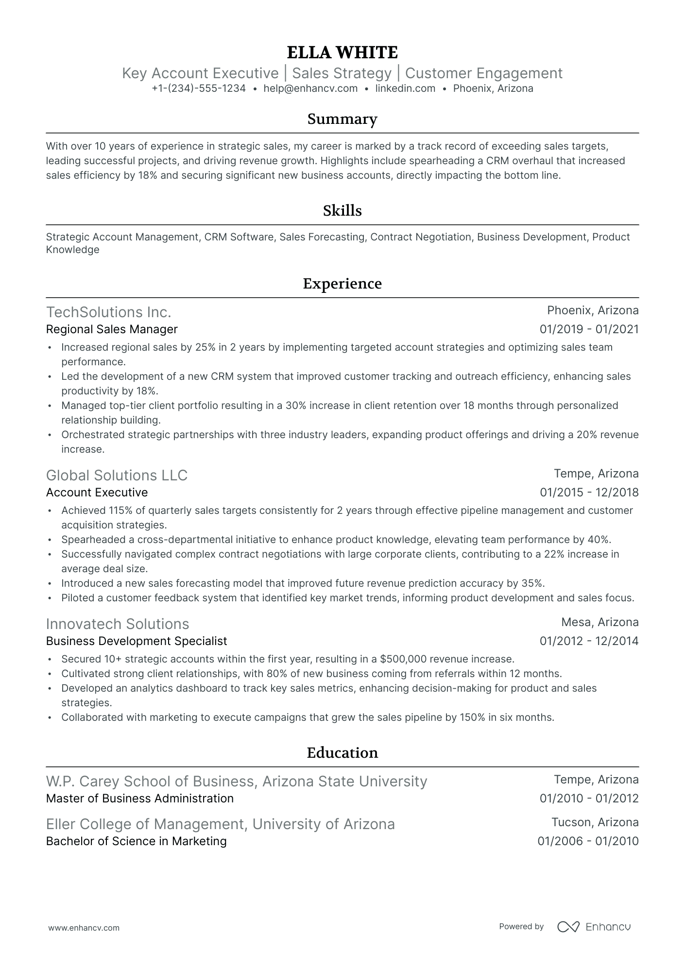 10 Sales Account Manager Resume Examples, Templates & Guide for 2026