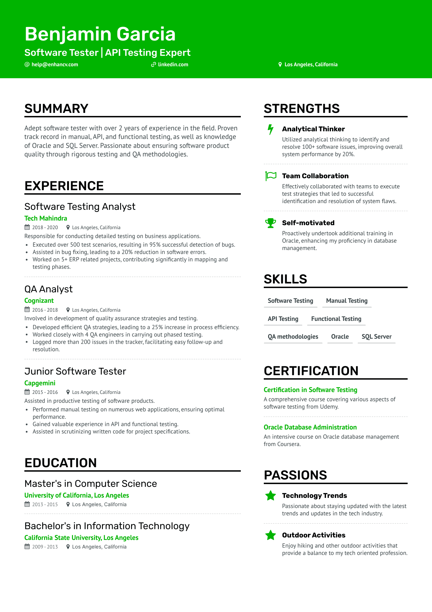 6 Manual Tester Resume Examples & Guide For 2024