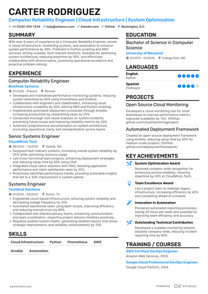18 Computer Engineer Resume Examples & Guide for 2026