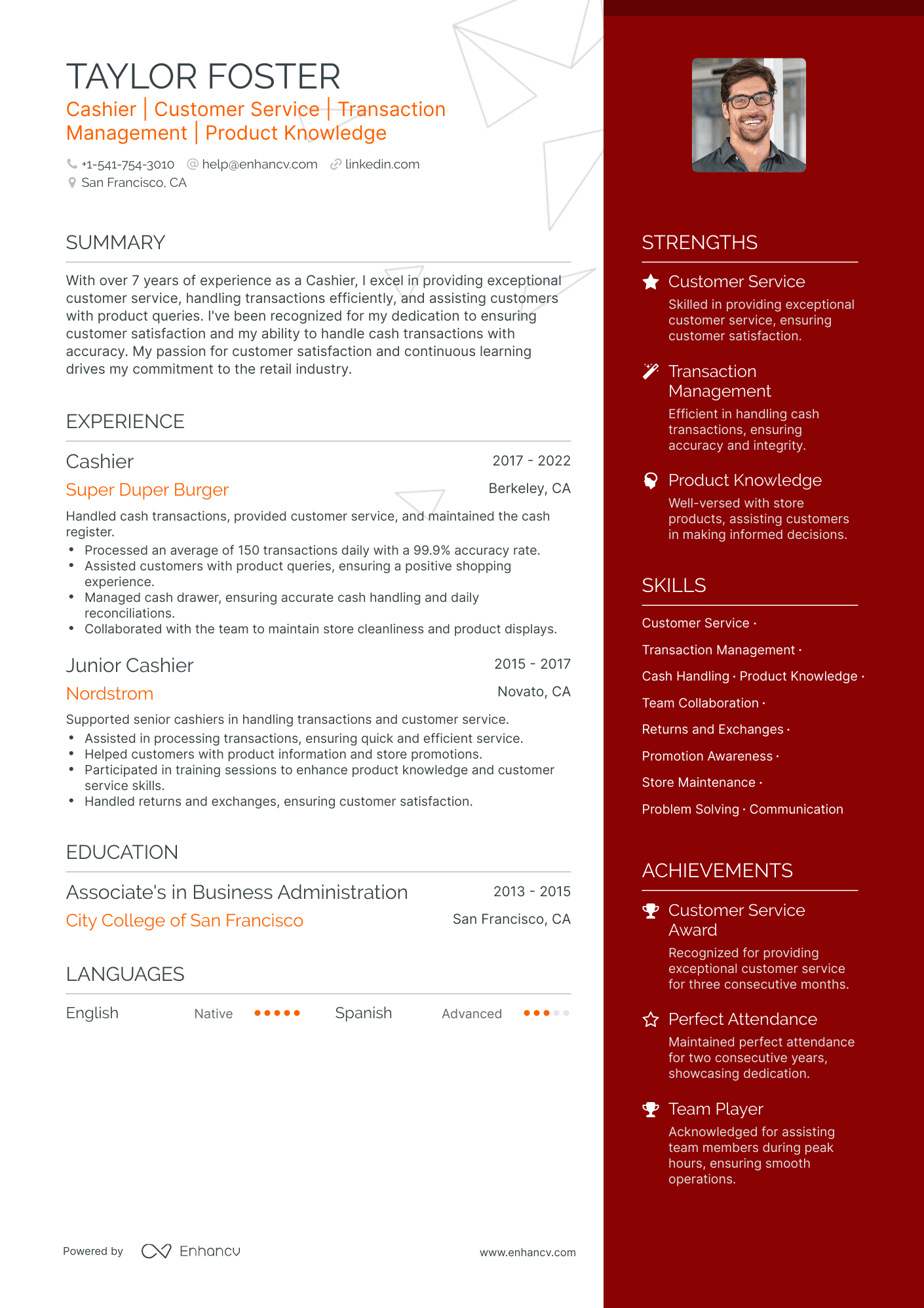 10 Cashier Resume Examples & Guide for 2023