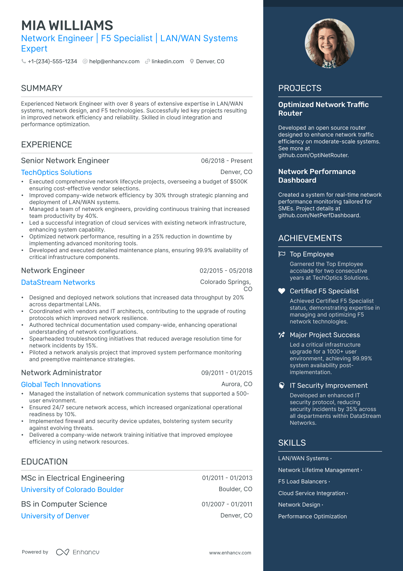 5 F5 Network Engineer Resume Examples & Guide for 2024