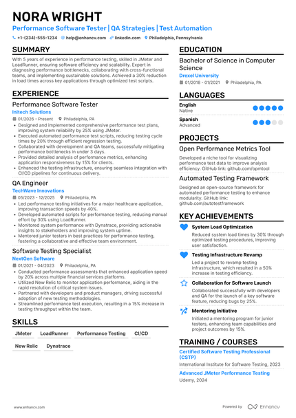 6 Software Tester Resume Examples, Templates & Guide for 2026