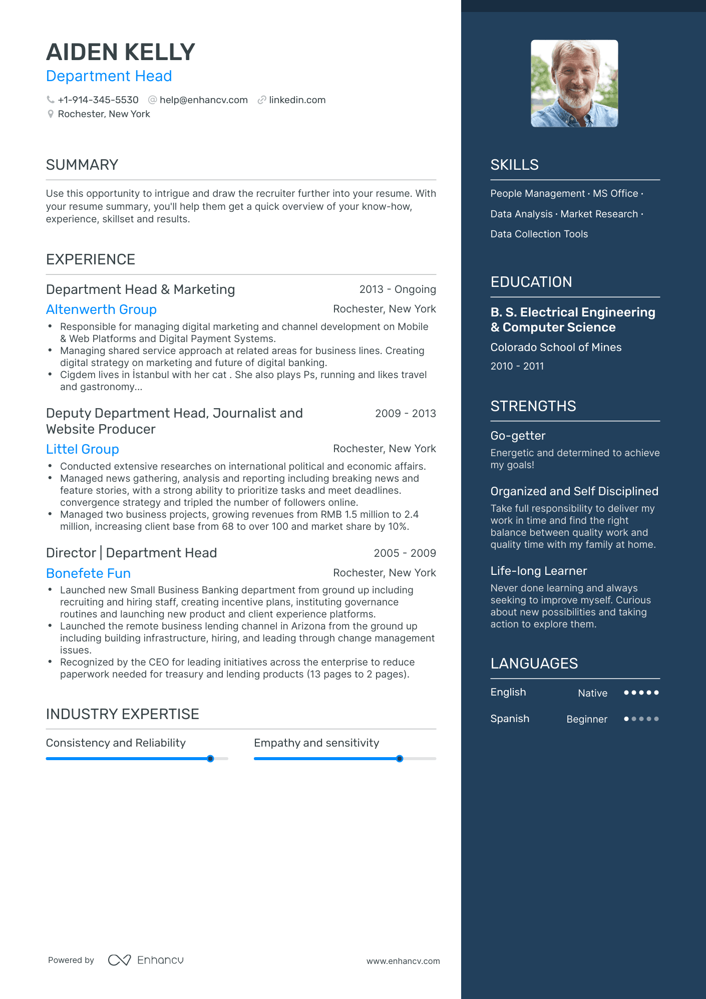 5 Department Head Resume Examples & Guide for 2023