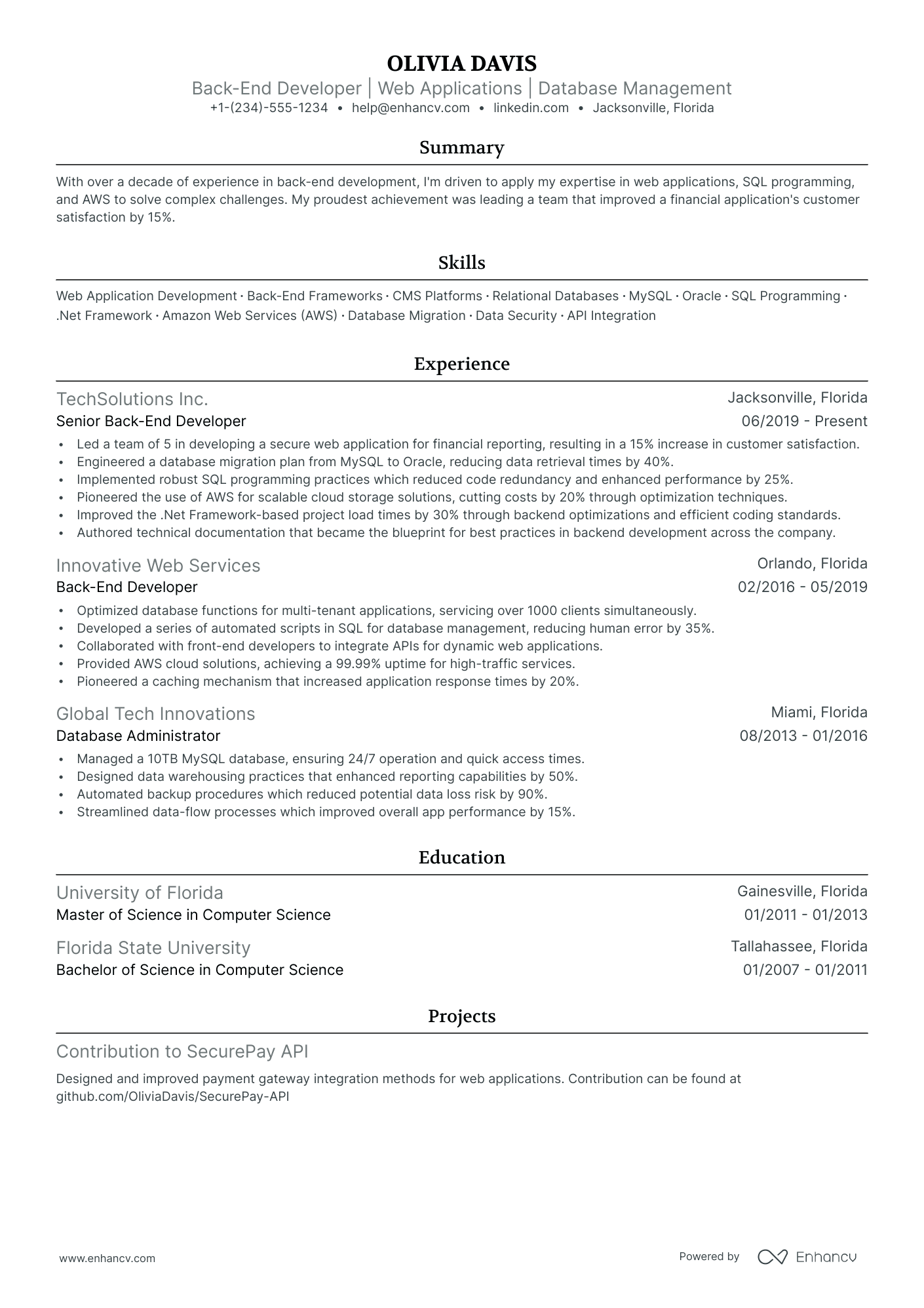 5 Freelance Developer Resume Examples & Guide for 2024