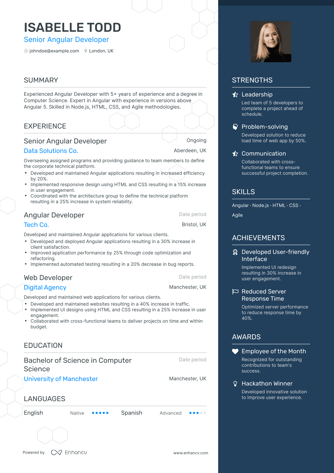 24 Web Developer Resume Examples & Guide for 2024